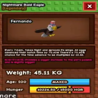 Semi Huge Bald Eagle