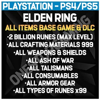 Elden ring All items DLC + Base Game