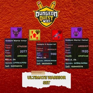 DUNGEON QUEST | ULTIMATE WARRIOR SET