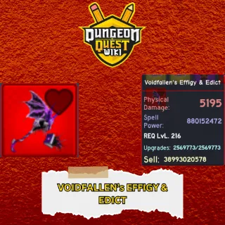 DUNGEON QUEST - VOIDFALLEN'S EDICT HIGH POT (SEMI GOD POT) 880-883