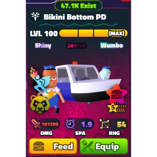 SPONGEBOB TOWER DEFENSE - SW BIKINI BOTTOM PD 5⭐ LVL 100/NC/SF