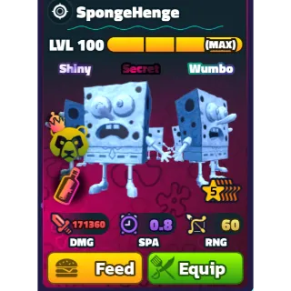SPONGEBOB TOWER DEFENSE - SW SPONGEHENGE 5⭐ LVL 100/NC