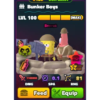 Spongebob Tower Defense | 5 Star Neptune Crown Bunker Boys GOLD SERIAL