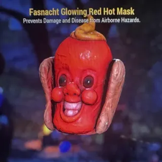 Glowing Red Hot Mask