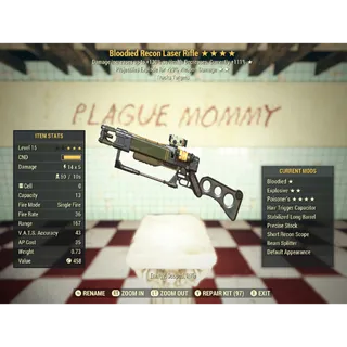 Rare Injected Developer Effect | Bloodied Poisoner's Laser (Lvl 15)