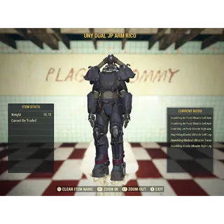 Rare Collectors Injected Armor 6/6 | Unyielding Ricochet Jet Pack Ultracite