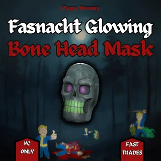 Rare Collectors Apparel | Glowing Bone Head Mask