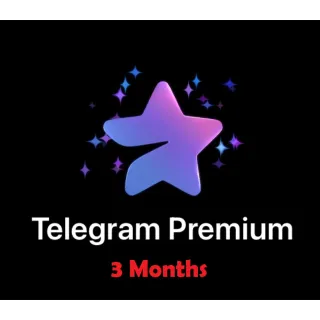 Telegram Premium 3 Month (Gift Code)  SPEED OFFERT 3 months telegram