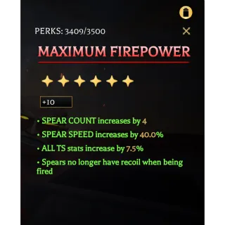 MAXIMUM FIREPOWER +10 - aotr