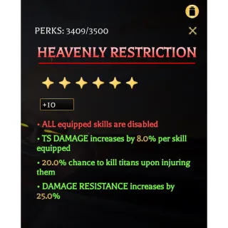 HEAVENLY RESTRICTION +10 - aotr