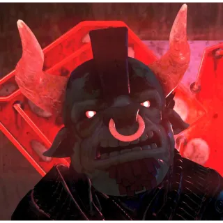 FASNACHT MINOTAUR GLOWING MASK