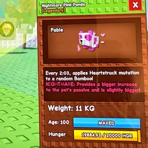 Nightmare Pink Panda