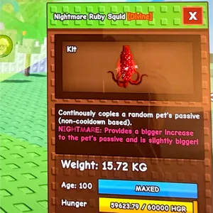 Nightmare ruby squid