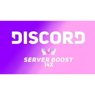 DISCORD SERVER BOOSTING SERVICE | 14X AMOUNT | 1 MONTH DURATION | UNLOCK LEVEL 3 PERKS