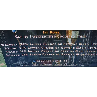 Ist rune (ROTW) Non Ladder