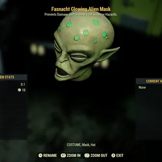 Glowing Alien Mask