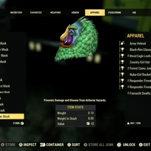 Glowing Veggie Man Mask