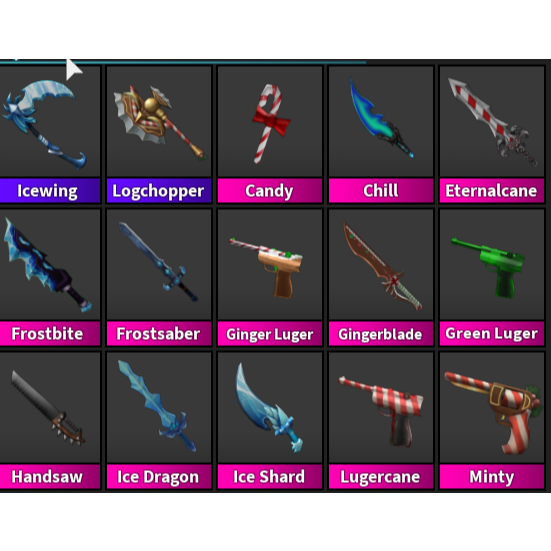 Other MM2 ALL CHRISTMAS GODLYS Game Items Gameflip