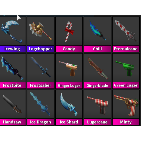 Other MM2 ALL CHRISTMAS GODLYS Roblox Game Items Gameflip