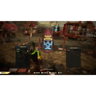 Fasnacht Glowing Skull Mask