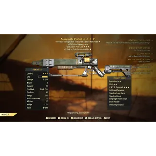 Acceptable Overkill +50% CD -35% APC