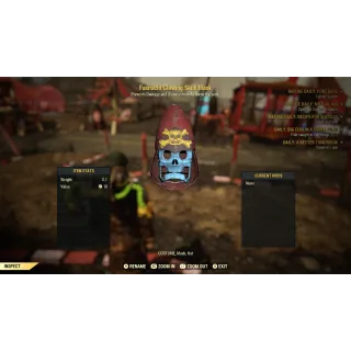 Fasnacht Glowing Skull Mask