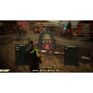 Fasnacht Glowing Bigfoot Mask