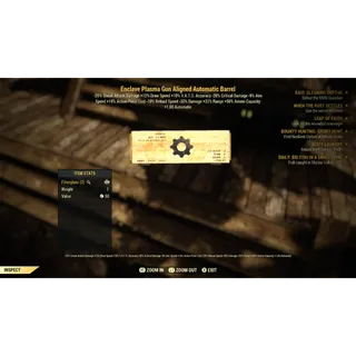 Enclave Plasma Gun Aligned Automatic Barrel