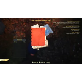 Peppermint Backpack Flair