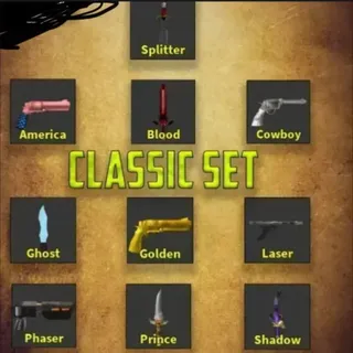 1x of each of these classic weapons