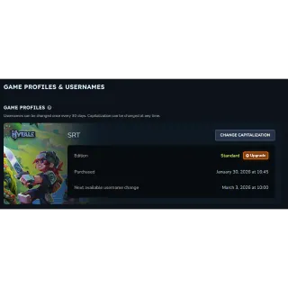 Hytale OG Account | SRT