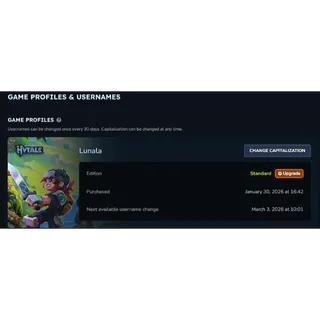 Hytale Account | Lunala