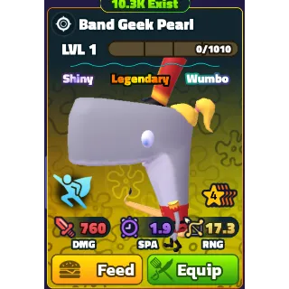 Sidekick Shiny Wumbo Band Geek Pearl | Spongebob TD