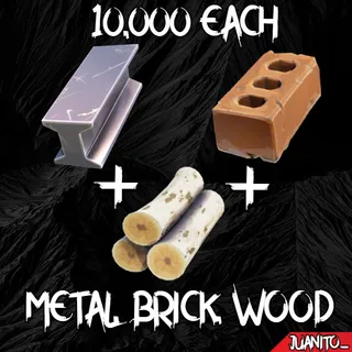 Metal , Brick , Wood