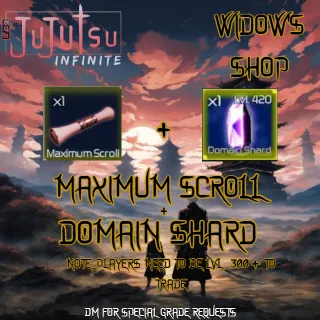 maximum scroll and domain shard | jujutsu infinite