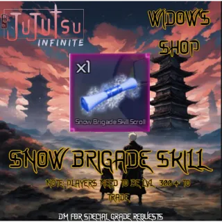 Snowy Brigade Skill Scroll | Jujutsu Infinite