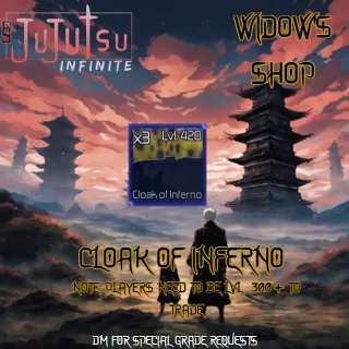 cloak of inferno| jujutsu infinite