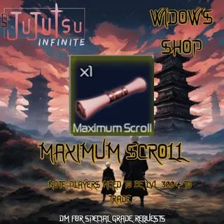 maximum scroll| jujutsu infinite