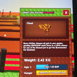 Glided choc peryton