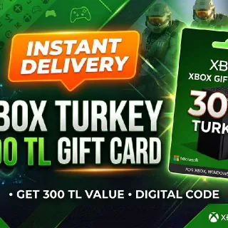 Xbox Gift Card TURKEY - 300 TRY TL TURKEY - FAST DELIVERY