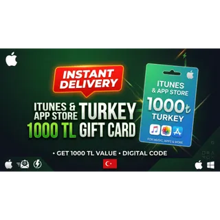 Apple 1000 TRY / TL iTunes and AppStore