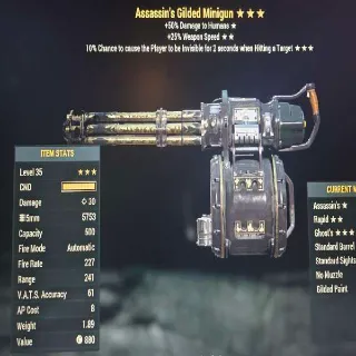 Legacy Gilded Minigun