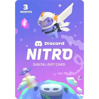 DISCORD NITRO GAMING 3 MONTHS