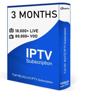 3 MONTHS IPTV SERVICE - PREMIUM AND COMPATIBLE WITH ALL DEVICES AND WORKS GLOBALLY