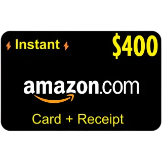 ✅ $400 AMAZON.COM High Quality Card ⚡Instant Delivery⚡