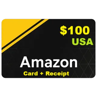 $100.00 AMAZON.COM Hight quality (Card + Receipt) Auto delivery