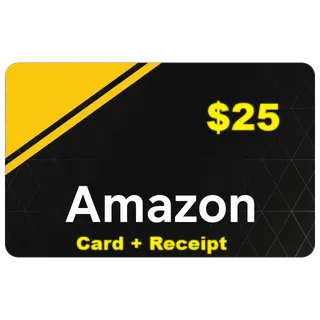 ✅✅ $25 AMAZON.COM High Quality (CARD + RECEIPT) AUTO DELIVERY