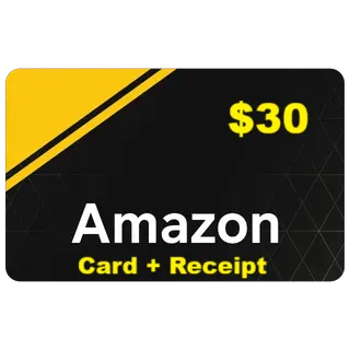 ✅ $30 AMAZON.COM High Quality (CARD + RECEIPT) AUTO DELIVERY