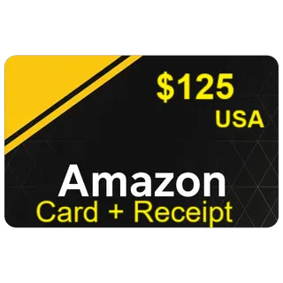 ✅ $125.00 AMAZON.COM High Quality (CARD + RECEIPT) AUTO DELIVERY