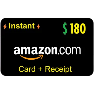 ✅ $180 AMAZON.COM High Quality Card ⚡Instant Delivery⚡